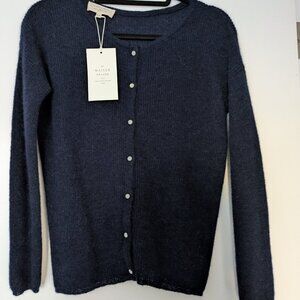 Sezane Gaspard MarineBlue Cardigan size xxs New with Tags